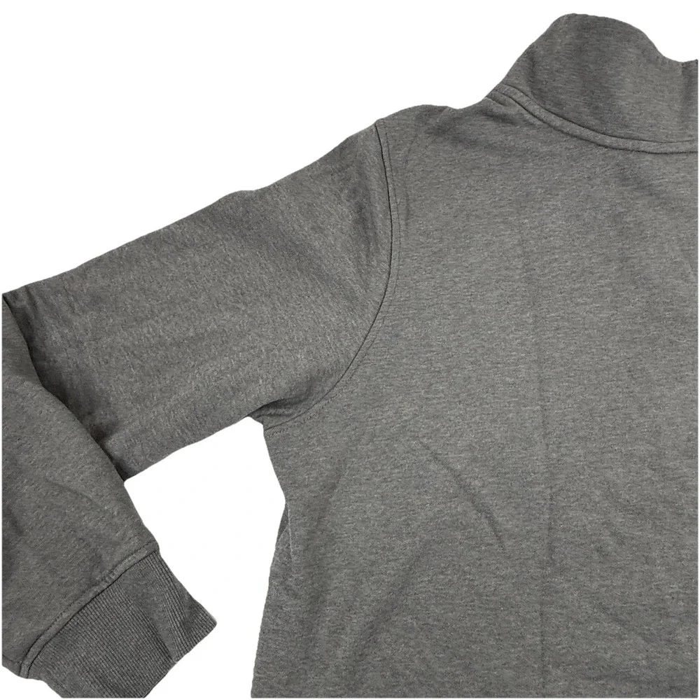 The North Face Mens 1/4 Snap Button Fleece Pullover Heather Gray Size XXL